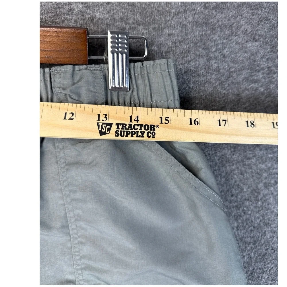 AFTCO Fishing Shorts Gray Mens Size 34 Nylon Cargo Elastic Waist Quick Dry 6in - Picture 7 of 11